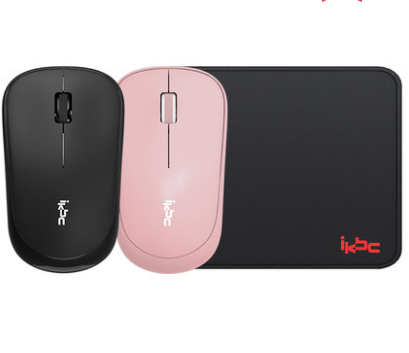 ikbc無線鼠標(biāo) 人體工學(xué)筆記本電腦辦公無線W2 2.4G含粉色